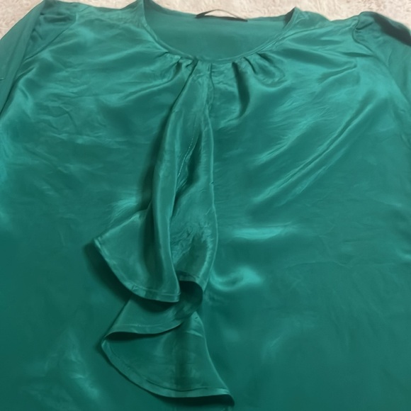 MaxMara Weekend ruffle front long sleeve blouse - Picture 2 of 8